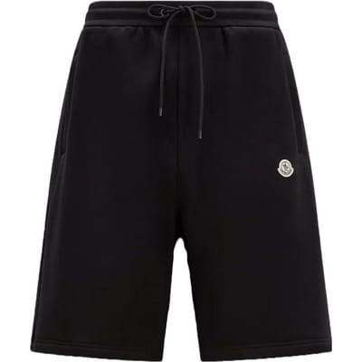 Moncler X Frgmt Hiroshi Fujiwara Trekkoord Letterlogo Casual Short Unisex shorts Zwart I209U8H00003M2372999 S black