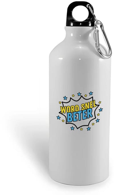 Hacebo® - Word snel beter waterfles - Beterschap - iemand die ziek is of iets gebroken heeft - ziek - koorts - snel beter worden - cadeau - beterschap cadeau - kado - gift - geschenk - water fles - 400ML
