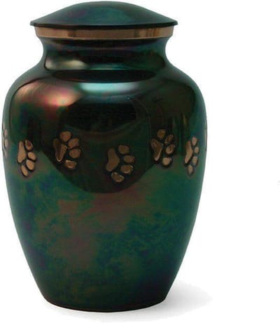 Classic Paws Raku Urn - Asbeeld Dieren Urn Voor Uw Geliefde Dier - Kat - Hond - Paard - Konijn 0,41 L