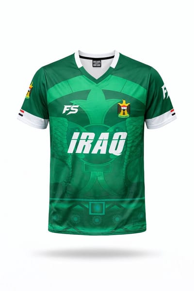 FIGHTSENSE Performance T-Shirt Irak – Lichtgewicht Sportshirt – Polyester – Groen/Wit – Unisex - MAAT L