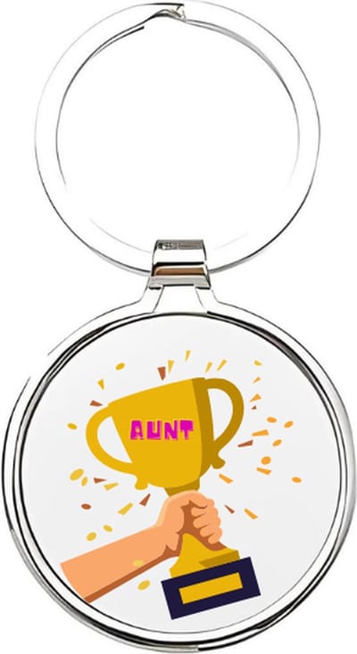Akyol - De beste tante Sleutelhanger - tante - De liefste tante - Tante sleutelhanger - sleutelhanger - Sleutelhanger voor tantes - Familie sleutelhanger - verjaardagscadeautje - cadeau voor de liefste tante - Aunt - 4 x 7,5 CM