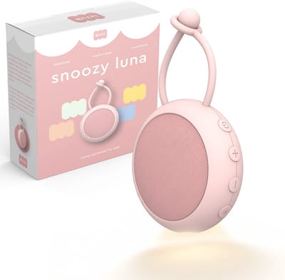 Dutsi - White Noise Machine Baby - Met Nachtlampje en Timer - Baby Pink