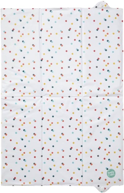 Aankleedmat - Vouwmatras baby - Baby verschonen - Waterafstotend oppervlak - 40 x 58 cm - Wit