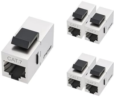 10Gbps Cat7 Keystone Module RJ45 - Afgeschermde Ethernet Koppelingen voor Netwerk Patchpaneel (5 Stuks)