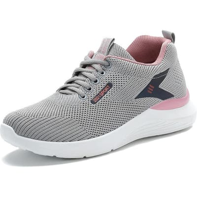 Sportschoenen Dames Lente Nieuwe Damesschoenen Zachte Zool Ademend Trendy Hardloopschoenen Mode Veterschoenen Dames 41 gray