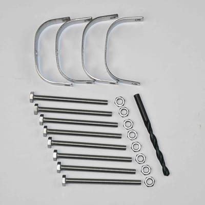 TuinChamp Montageset bamboeschermen RVS