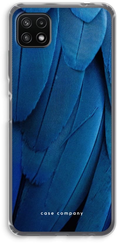 Case Company® - Hoesje geschikt voor Samsung Galaxy A22 5G hoesje - Pauw - Soft Cover Telefoonhoesje - Bescherming aan alle Kanten en Schermrand
