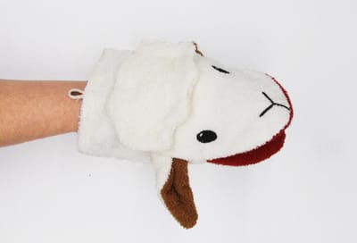 Fürnis Stella het Schaap - Washandje - Groot - Organisch katoen - Kid's bathtime fun - Children's bath accessory - Eco-friendly