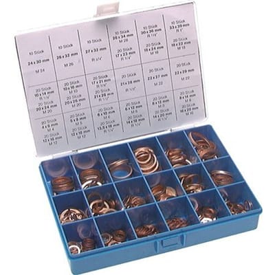 Koperen pakkingset 10 tot 42 mm