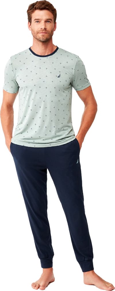 Nautica - Heren Pyjama Set, Korte Mouwen - S
