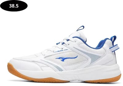 Bovista Tennisschoenen - Heren - Dames - Tenniskleding - Indoor - Outdoor - Wit & Blauw - Maat 38.5
