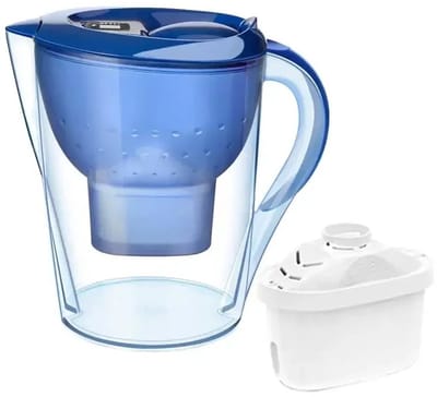 Aafinity Waterfilter - Waterfilterkan - Waterzuiveraar - 3.5 L - met 1 filter - Blauw doorzichtig - Voor het filteren van 150 L water