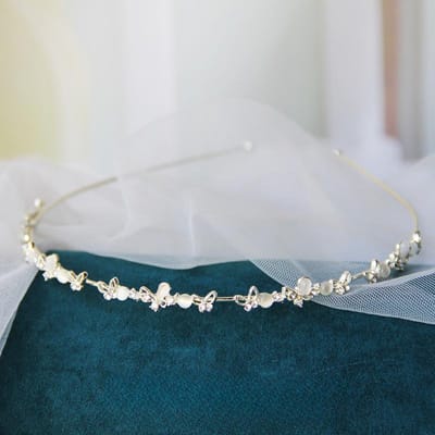 Prachtige elegante parel strass bloem haarbanden hoofdband vrouwen meisjes haar hoofd hoepel band accessoires hoofdtooi hoofddeksels white