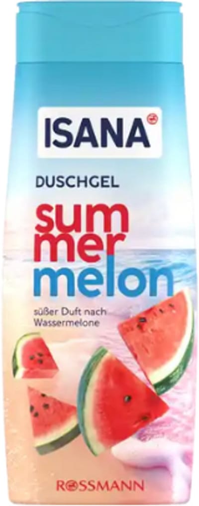 ISANA Douchegel Summer Melon | 1x 300 ml - Watermeloen - Showergel | Limited Edition 2025