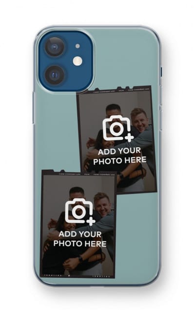 Gepersonaliseerd - Case Company® - Hoesje geschikt voor iPhone 12 mini hoesje - Polaroid Zwart - Soft Cover Telefoonhoesje - Bescherming aan alle Kanten en Schermrand
