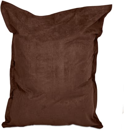 Lumaland - Luxe XXL zitzak - Beanbag van microvelours - Indoor - 380 Liter - 140 x 180 cm - Bruin