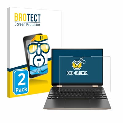 BROTECT - Screenprotector voor HP Spectre x360 (14-eX) 2021 - Folie Beschermfolie transparant 2 Stuks