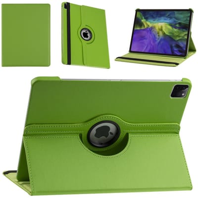 Book Cover Geschikt voor: Apple iPad Pro 13 Inch (2024) Draaibaar Hoesje - Multi stand Case - Groen