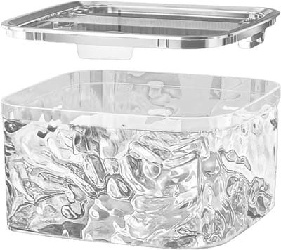Haaraccessoires Organizer - Opbergdoos Sieraden - Ruimte Opruimen - Hoge Transparantie - 14.5 x 14.5 x 8 cm - Wit