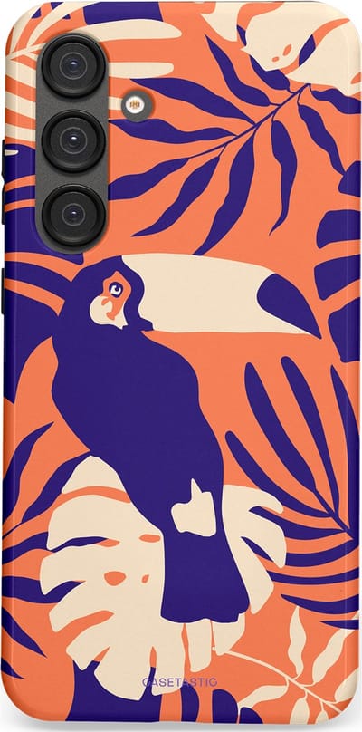 Casetastic Hoesje Geschikt voor Samsung S25 Plus - Stijlvolle Beschermende Duo-layer Case - Paradijs Toekan