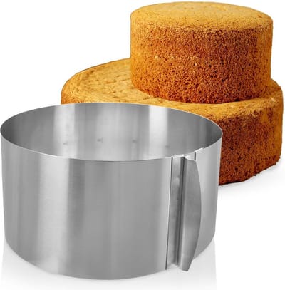 Taartring Verstelbaar Edelstaal 16-30 cm - Kookring - Springvorm - Bakvorm - Taartvorm