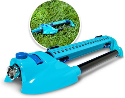 Oscillerende Sprinkler - Tuinsproeier Variabel - Gazon Besproeien - 6 Sproeikoppen Instelbaar - Tot 4900 m2