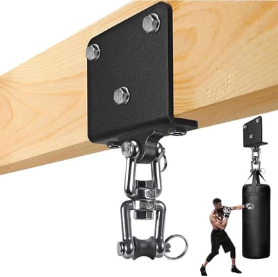 Bokszakhouder - Zware Beugel - Krachtige Training - 360 Graden Rotatie - 13 x 12 x 4 cm - Metaal