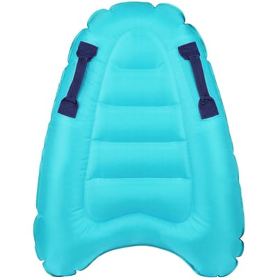 Opblaasbare surfplank met handvatten, kinderen, volwassenen, opblaasbare zwemplank voor strandsurfen, zwemmen blauw