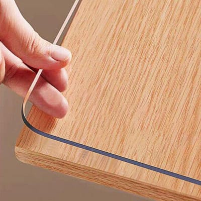Transparante Tafelbeschermer PVC Rechthoekig 45x60 cm Dikke Waterdichte Bureau Onderlegger
