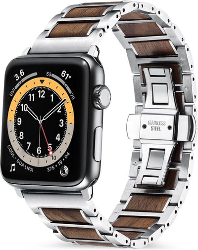 Strap-it Verpleegkundige band - Geschikt voor Apple Watch Series 1/2/3/4/5/6/7/8/9/10/11/SE/SE2/SE3/Ultra (2/3) - Groen - Siliconen verpleegkundige band - iWatch bandje voor maat: 44mm / 45mm / 46mm / 49mm