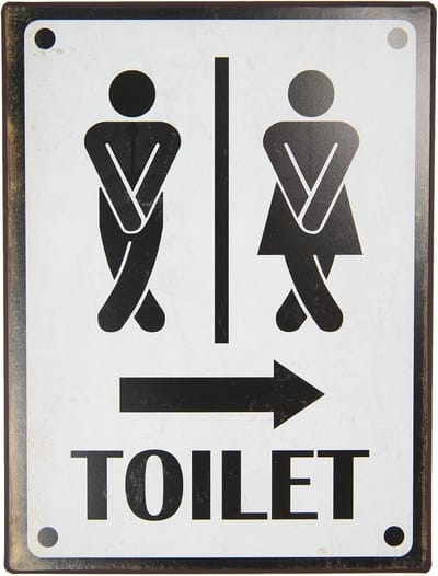 Clayre & Eef Tekstbord 26x35 cm Wit Zwart Metaal