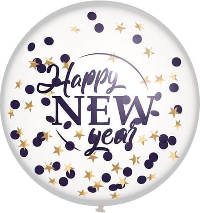 Oud En Nieuw - Confetti Ballon XL