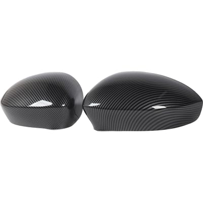 2 Stuks Deurzijde Achteruitkijkspiegelkap Links Rechts Buitenspiegelkap Vervanging voor Fiat 500 black