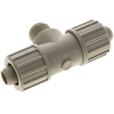 20x13mm En G1/2'' PP T-Vormige Knelfitting Met Buitendraad 10 Bar PVC En PA