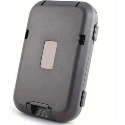 Block Minimalistische Plastic Portemonnee Heren Ultradunne Aluminium Clip Zakje Contant Geld Creditcardhouder Portemonnees Heren donkergrijze kleur