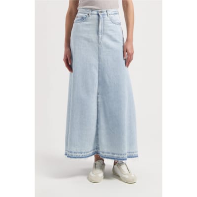 Mud Jeans Max Loose Flow Stone Vintage Maat: S | Maxi Rokken Outlet | Dames | Blauw