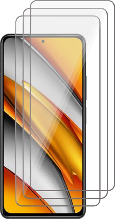 Screenprotector geschikt voor Xiaomi Poco F3 - Screen Protector Glas - 3 stuks