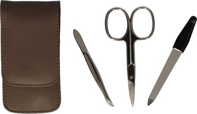 Erbe Solingen 3-delige Manicure Etui Taupe (ERBE9208)