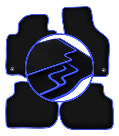 CARLUX-BLUE automatten voor: Volkswagen Jetta VI sedan, stationwagen, variant (2010-2018)
