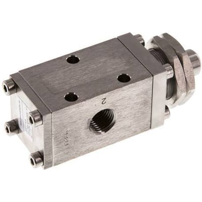 3/2 G1/4 '' Universeel Nokbediend Ventiel RVS -0.95-12bar/-13.2-168psi