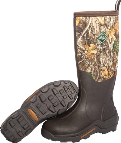 Muck Boot - Woody Max Outdoorlaarzen met Oranje voering - Bruin/Camo - US9