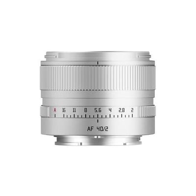 TTArtisan AF 40mm f/2   Sony FE-vatting zilver