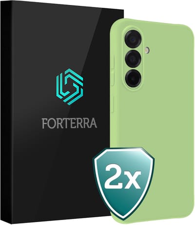 Hoesje 2 Stuks - Geschikt voor Samsung Galaxy A36 - Sterk & Shockproof - Back Cover - Case Siliconen - Telefoon Hoes - Groen