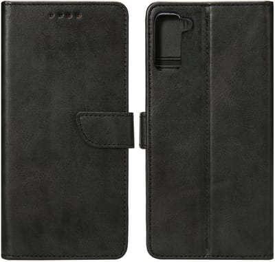 Rixus Bookcase For Samsung Galaxy S21 5G Black