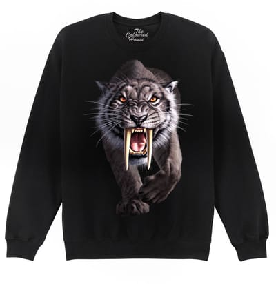 Sabeltand Tijger Black Sabertooth The Coloured House Sweater S
