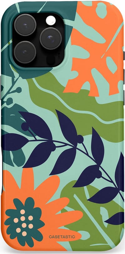 Casetastic Hoesje Geschikt voor Apple iPhone 16 Pro Max Magsafe - Stijlvolle Beschermende Duo-layer Case - Wildbloei