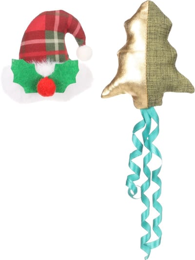 Flamingo - Kattenspeelgoed – Arya Muts & Kerstboom – Meerkleurig – Kerst Speelset voor Katten - 561749