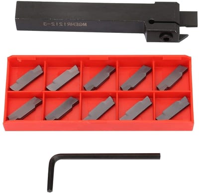 Houders voor draaigereedschap, MGEHR1212-3 snij- en groefgereedschap met 10 inserts, verhoogt de efficiëntie van metaalbewerking