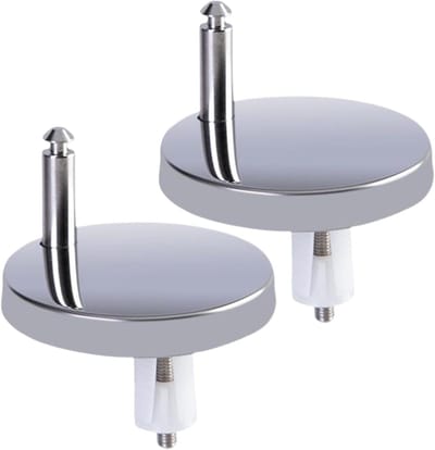 Toiletbril Bevestigingsset - Scharnieren Toiletbril - Badkamer Reparatie - Gereedschapsloze Installatie - Universeel 8mm Gat - Wit