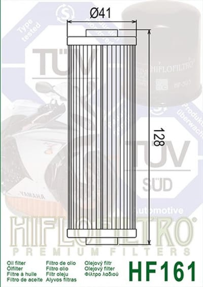 Filtre à huile Hiflofiltro pour Moto BMW 450 R 45 N 1978 à 1985 Neuf